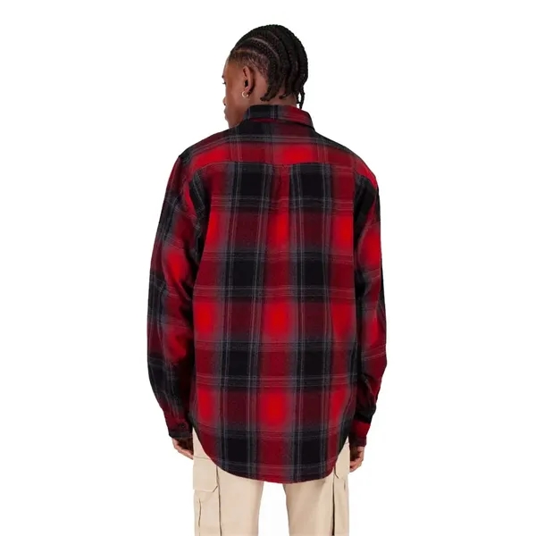 Shaka Wear Plaid Flannel Overshirt - Shaka Wear Plaid Flannel Overshirt - Image 3 of 5