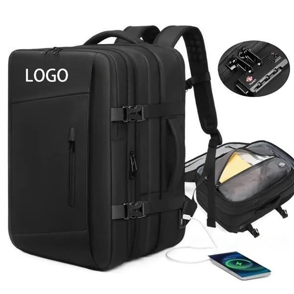 18In Compressible Anti-Theft Backpack - 18In Compressible Anti-Theft Backpack - Image 0 of 7