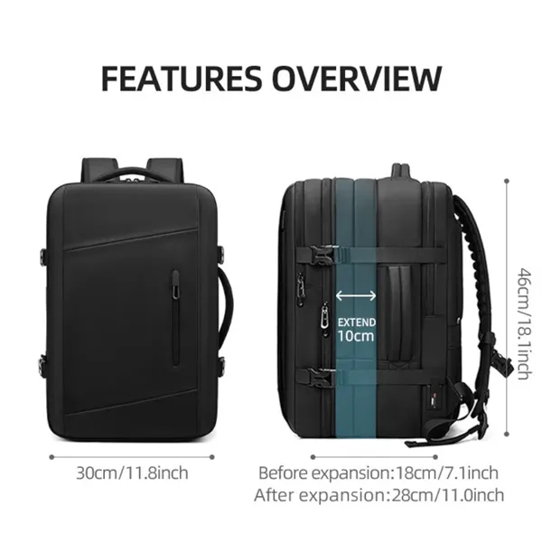 18In Compressible Anti-Theft Backpack - 18In Compressible Anti-Theft Backpack - Image 2 of 7