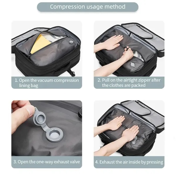 18In Compressible Anti-Theft Backpack - 18In Compressible Anti-Theft Backpack - Image 4 of 7