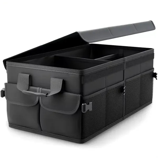 Collapsible Multi Compartment Car Organizer - Collapsible Multi Compartment Car Organizer - Image 0 of 2