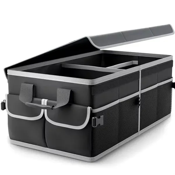 Collapsible Multi Compartment Car Organizer - Collapsible Multi Compartment Car Organizer - Image 1 of 2