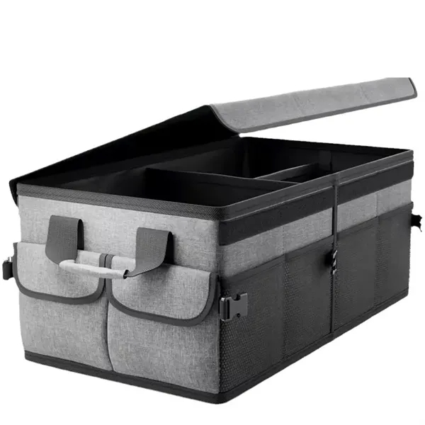 Collapsible Multi Compartment Car Organizer - Collapsible Multi Compartment Car Organizer - Image 2 of 2