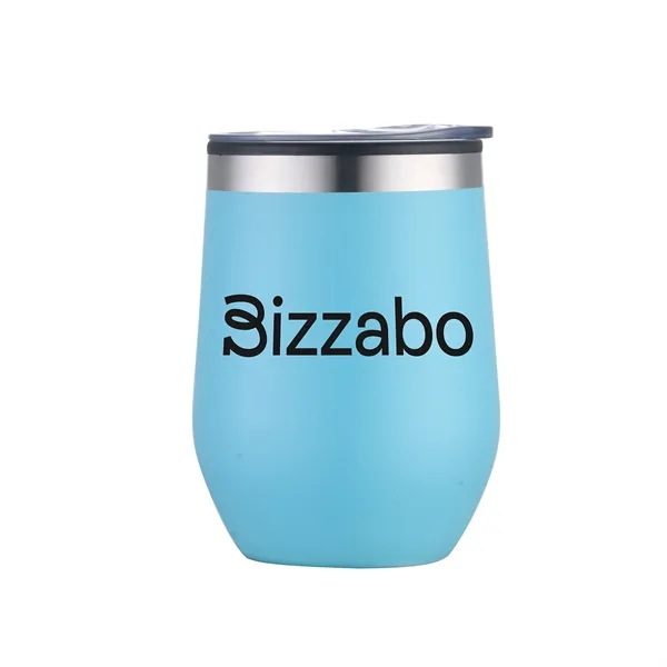 12oz. Double Wall SS / PP Wine Mug with Clear Lid - 12oz. Double Wall SS / PP Wine Mug with Clear Lid - Image 5 of 15