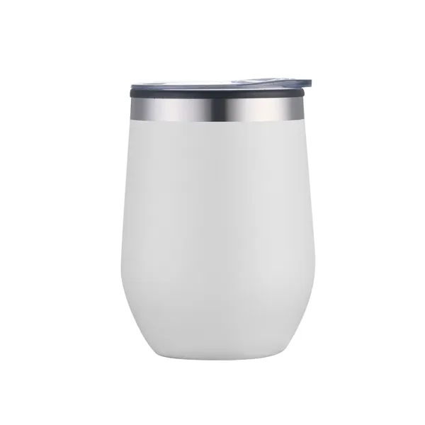 12oz. Double Wall SS / PP Wine Mug with Clear Lid - 12oz. Double Wall SS / PP Wine Mug with Clear Lid - Image 7 of 15