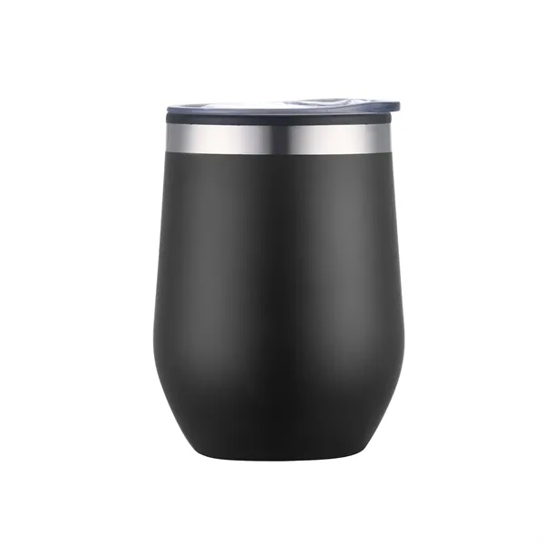 12oz. Double Wall SS / PP Wine Mug with Clear Lid - 12oz. Double Wall SS / PP Wine Mug with Clear Lid - Image 11 of 15