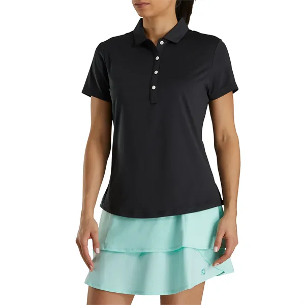 FootJoy Women's Short Sleeve Solid Lisle Shirt - FootJoy Women's Short Sleeve Solid Lisle Shirt - Image 0 of 4