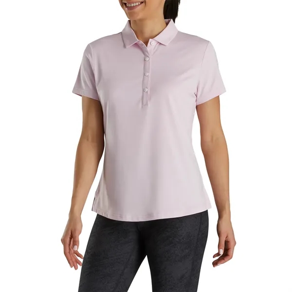 FootJoy Women's Short Sleeve Solid Lisle Shirt - FootJoy Women's Short Sleeve Solid Lisle Shirt - Image 3 of 4