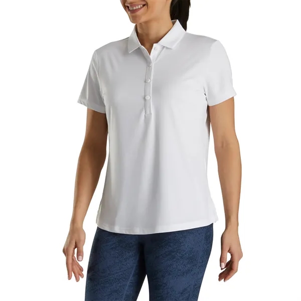 FootJoy Women's Short Sleeve Solid Lisle Shirt - FootJoy Women's Short Sleeve Solid Lisle Shirt - Image 4 of 4