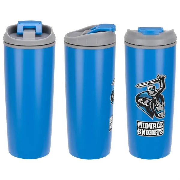 Olympia 17 oz Stainless Steel/Polypropylene Tumbler with Fli - Olympia 17 oz Stainless Steel/Polypropylene Tumbler with Fli - Image 2 of 4