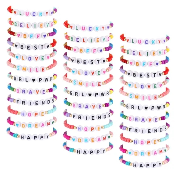 Custom Beaded Letter Bracelet - Custom Beaded Letter Bracelet - Image 2 of 3