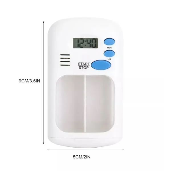 Mini Smart Pill Organizer with Timer - Mini Smart Pill Organizer with Timer - Image 1 of 4