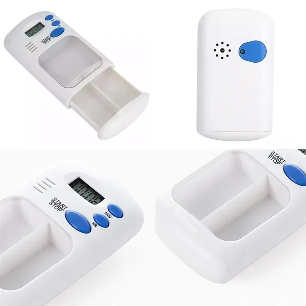 Mini Smart Pill Organizer with Timer - Mini Smart Pill Organizer with Timer - Image 2 of 4