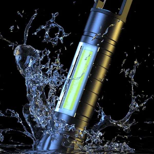 Rechargeable LED Flashlight with COB Side Light - Rechargeable LED Flashlight with COB Side Light - Image 3 of 4