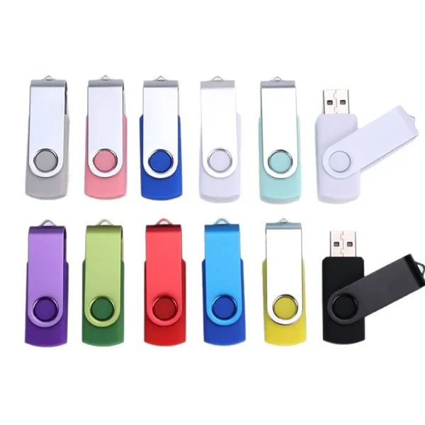 Custom Swivel USB Drive With Metal Engraving 4G - Custom Swivel USB Drive With Metal Engraving 4G - Image 5 of 6