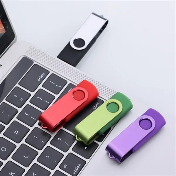 Custom Swivel USB Drive With Metal Engraving 4G - Custom Swivel USB Drive With Metal Engraving 4G - Image 3 of 6