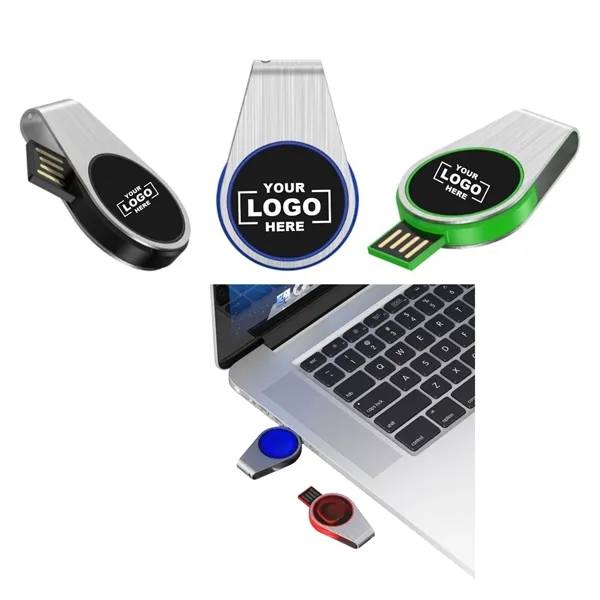 Custom LED Swivel USB Drive for Business Gifts - Custom LED Swivel USB Drive for Business Gifts - Image 4 of 4