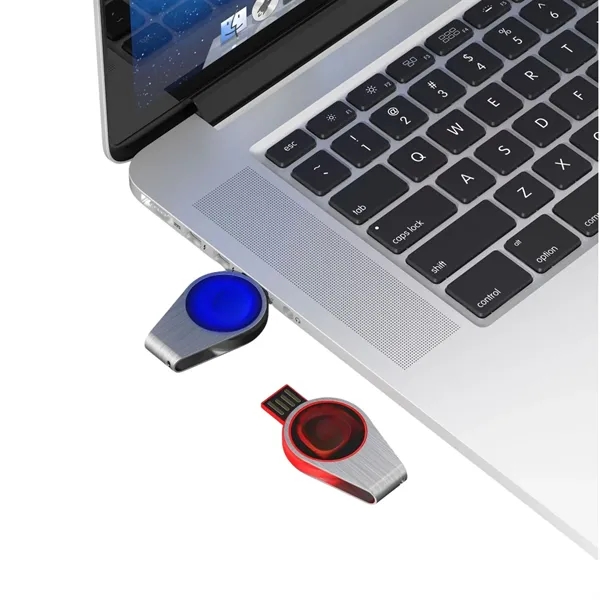 Custom LED Swivel USB Drive for Business Gifts - Custom LED Swivel USB Drive for Business Gifts - Image 0 of 4