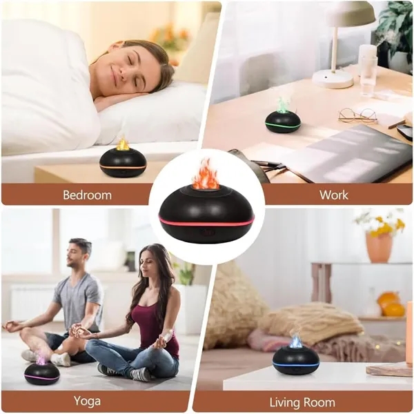 Frisbee Led Essential Oil Aroma Diffuser Flame Humidifier - Frisbee Led Essential Oil Aroma Diffuser Flame Humidifier - Image 4 of 4