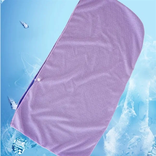 Summer Sun Protection Sport Beach Cooling Hoodie Towel - Summer Sun Protection Sport Beach Cooling Hoodie Towel - Image 1 of 4