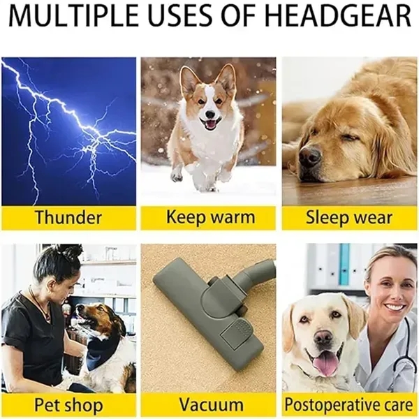 Dog Calming Hoodie Quiet Head Cover Sleeves for Noise Bath - Dog Calming Hoodie Quiet Head Cover Sleeves for Noise Bath - Image 3 of 4