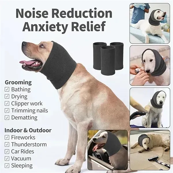 Dog Calming Hoodie Quiet Head Cover Sleeves for Noise Bath - Dog Calming Hoodie Quiet Head Cover Sleeves for Noise Bath - Image 4 of 4
