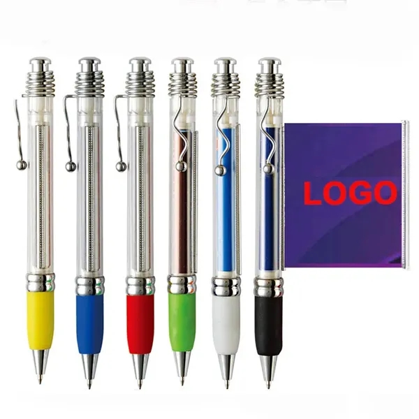 Rubber Grip Banner Pen - Rubber Grip Banner Pen - Image 0 of 3