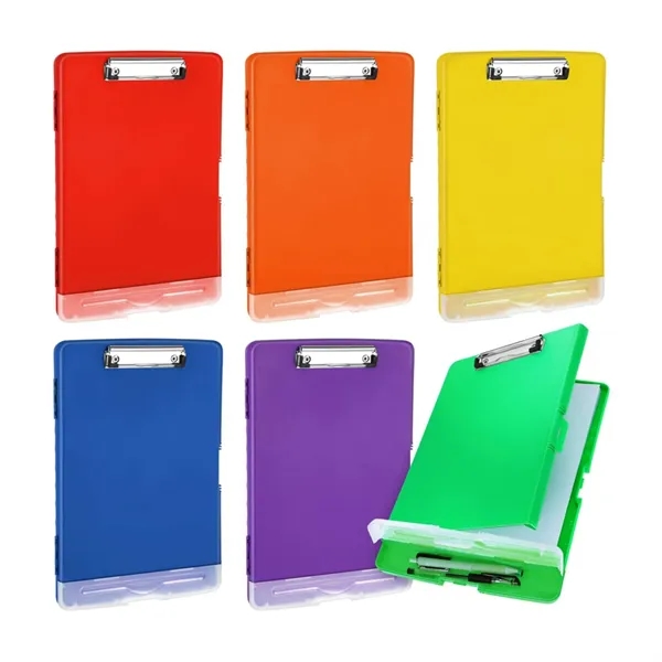 Plastic Storage Clipboard with Pen Holder - Plastic Storage Clipboard with Pen Holder - Image 5 of 5