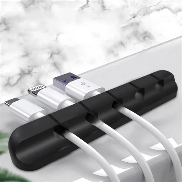 Clear Desktop Cable Organizer - Clear Desktop Cable Organizer - Image 1 of 3