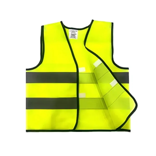 Kids Custom High Vis Reflective Waistcoat Safety Vest - Kids Custom High Vis Reflective Waistcoat Safety Vest - Image 1 of 3