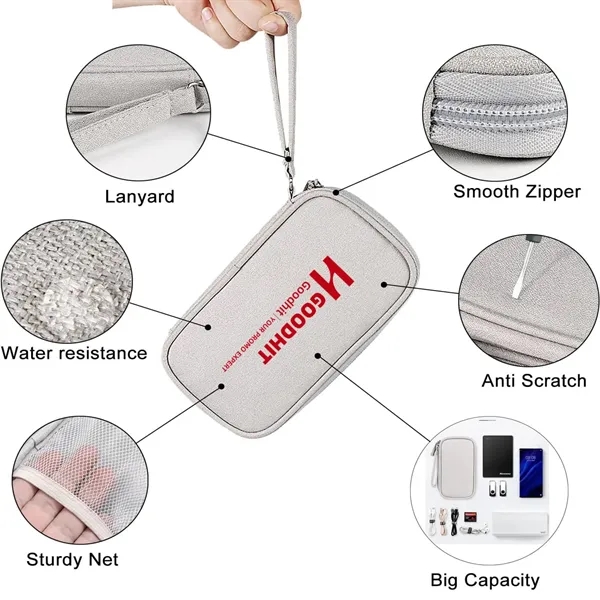 Electronic Organizer Travel Cable Accessories Bag - Electronic Organizer Travel Cable Accessories Bag - Image 2 of 3