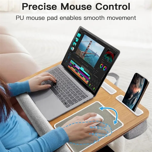 Lap Laptop Desk with Wrist Pad - Lap Laptop Desk with Wrist Pad - Image 3 of 6