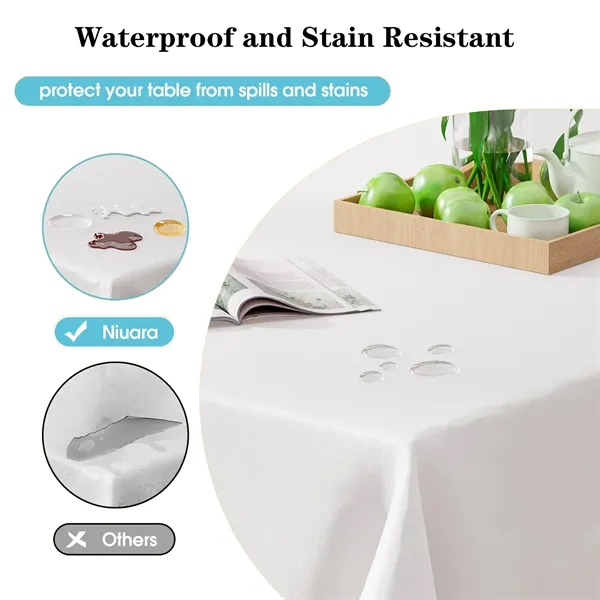 Single Piece Pack of One-Time Use Plastic Tablecloth - Single Piece Pack of One-Time Use Plastic Tablecloth - Image 3 of 4