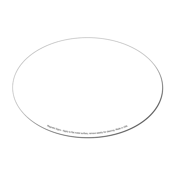 Oval 4" x 6" Magnetic Sign - Full-Color - Oval 4" x 6" Magnetic Sign - Full-Color - Image 1 of 1