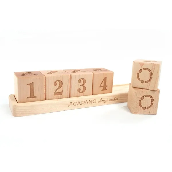 Employee Anniversary Desktop Wood Blocks with Tray - Employee Anniversary Desktop Wood Blocks with Tray - Image 10 of 13