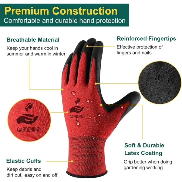 Garden Gloves with Grip for Women/Men - Garden Gloves with Grip for Women/Men - Image 5 of 6