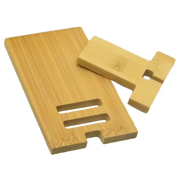 Eco-Friendly Bamboo Cell Phone Stand - Eco-Friendly Bamboo Cell Phone Stand - Image 3 of 4