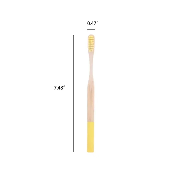 Bamboo Toothbrush With Eco Friendly Bristles And Custom - Bamboo Toothbrush With Eco Friendly Bristles And Custom - Image 1 of 4