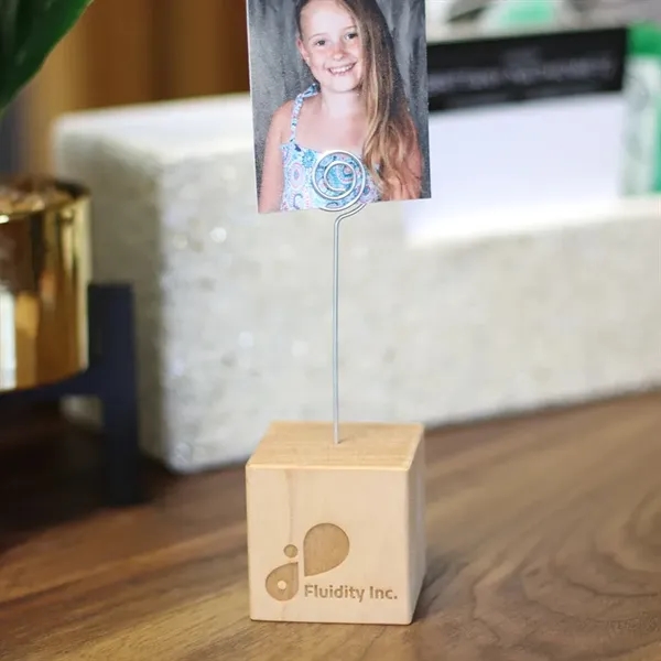 Personalized Wooden Photo Holder Block - Personalized Wooden Photo Holder Block - Image 3 of 11