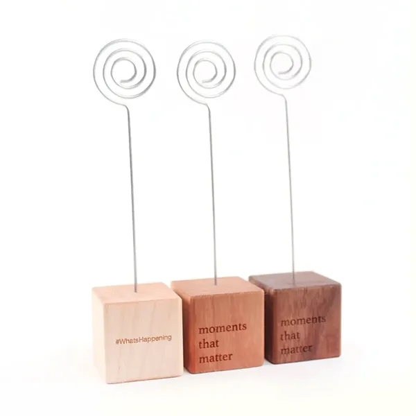 Personalized Wooden Photo Holder Block - Personalized Wooden Photo Holder Block - Image 5 of 11