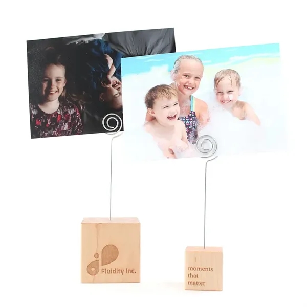 Personalized Wooden Photo Holder Block - Personalized Wooden Photo Holder Block - Image 10 of 11