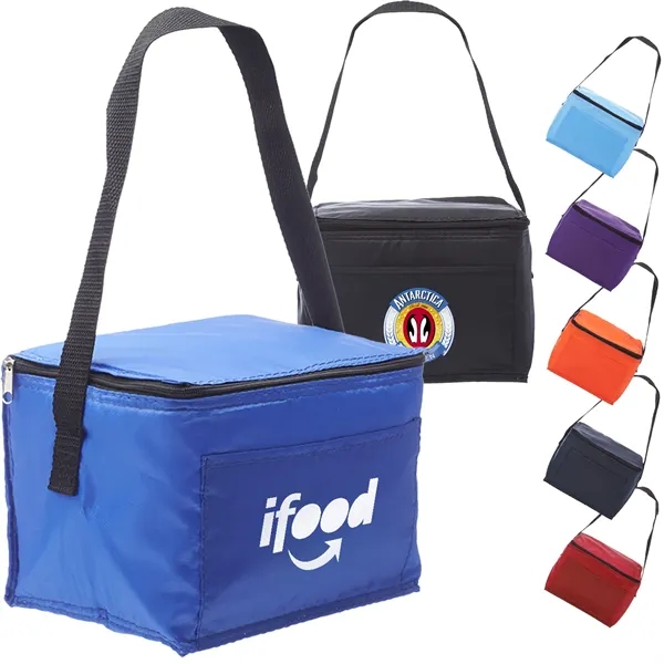 Frosty 6-Can Cooler Lunch Bag (7.25" x 5.5" x 7.25") - Frosty 6-Can Cooler Lunch Bag (7.25" x 5.5" x 7.25") - Image 0 of 7
