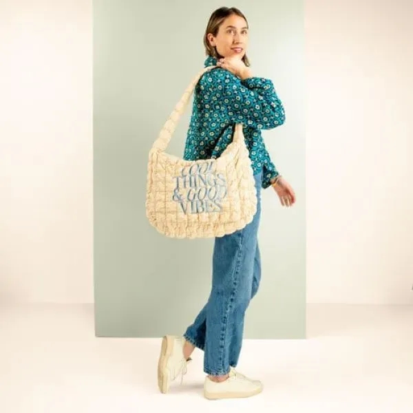 CARRYALL SHOULDER BAG - CLOUD QUILTED MATERIAL - CARRYALL SHOULDER BAG - CLOUD QUILTED MATERIAL - Image 2 of 8