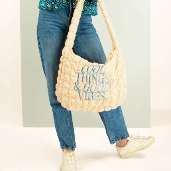 CARRYALL SHOULDER BAG - CLOUD QUILTED MATERIAL - CARRYALL SHOULDER BAG - CLOUD QUILTED MATERIAL - Image 3 of 8