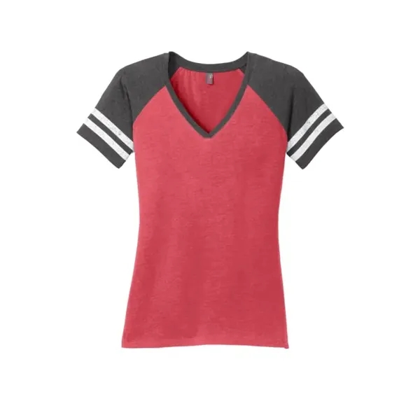 District Women's Game V-Neck Tee. - District Women's Game V-Neck Tee. - Image 2 of 7