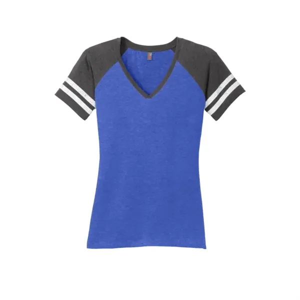 District Women's Game V-Neck Tee. - District Women's Game V-Neck Tee. - Image 3 of 7