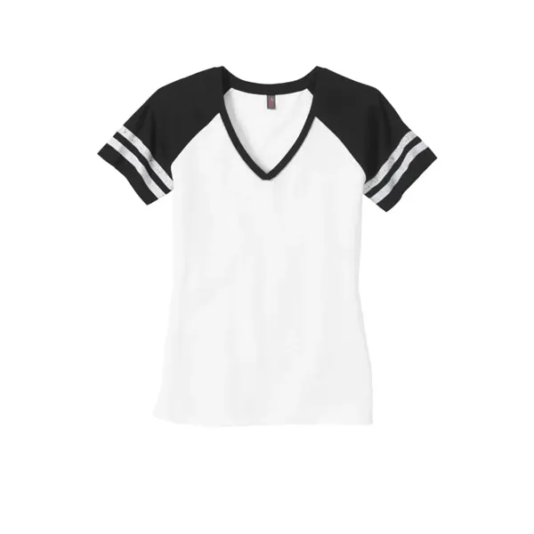 District Women's Game V-Neck Tee. - District Women's Game V-Neck Tee. - Image 5 of 7