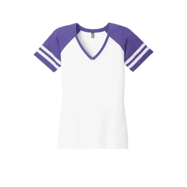 District Women's Game V-Neck Tee. - District Women's Game V-Neck Tee. - Image 6 of 7