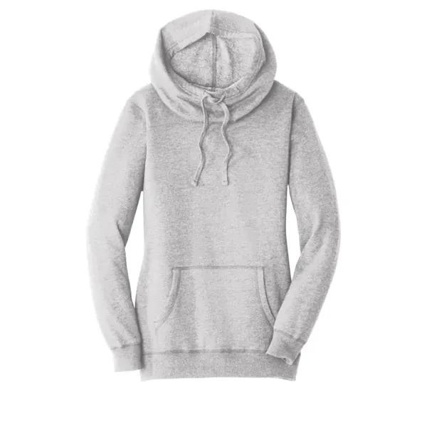 District Women's Lightweight Fleece Hoodie. - District Women's Lightweight Fleece Hoodie. - Image 2 of 4