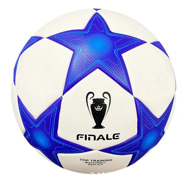 No. 5 Blue And Black Pentagram Football - No. 5 Blue And Black Pentagram Football - Image 1 of 1